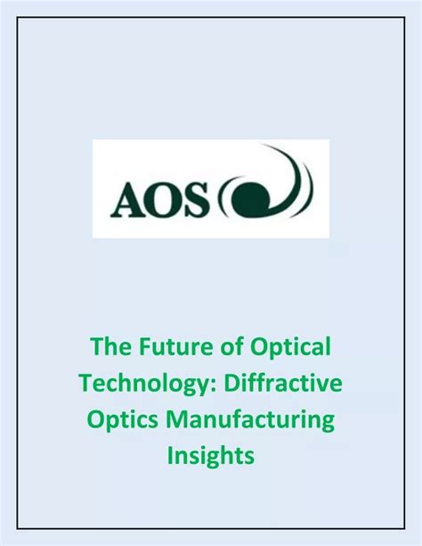 diffractive optics|Diffractive Optics – Current Trends and Future Advances .